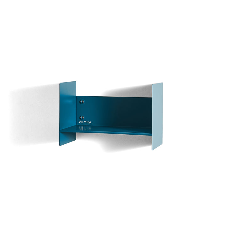 Veyra Ultra-Slim Metal Floating Shelves in Matte Blue