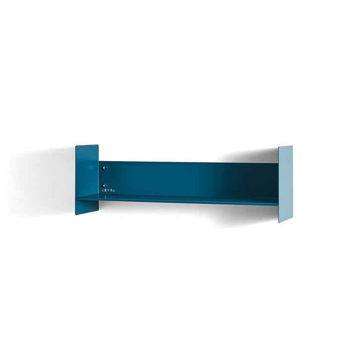 Veyra Ultra-Slim Metal Floating Shelves in Matte Blue