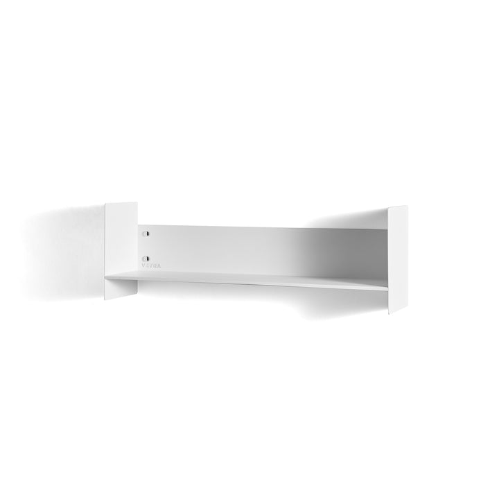 Veyra Ultra-Slim Metal Floating Shelves in Matte White