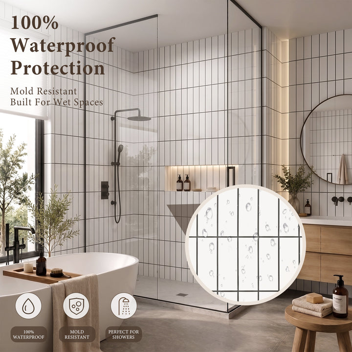 VEYRA Waterproof Interlocking Wall Panels, 24" x 48", 4-Pack
