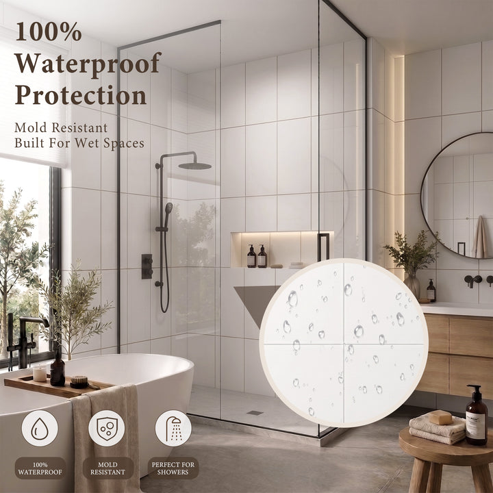VEYRA Waterproof Interlocking Wall Panels, 24" x 48", 4-Pack